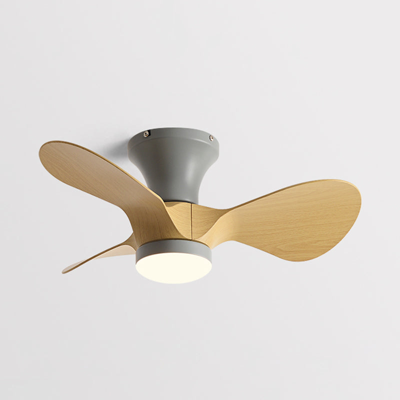 Fan Shape Metal Ceiling Fans Kid Style Single Light Ceiling Mount Fan Fixture