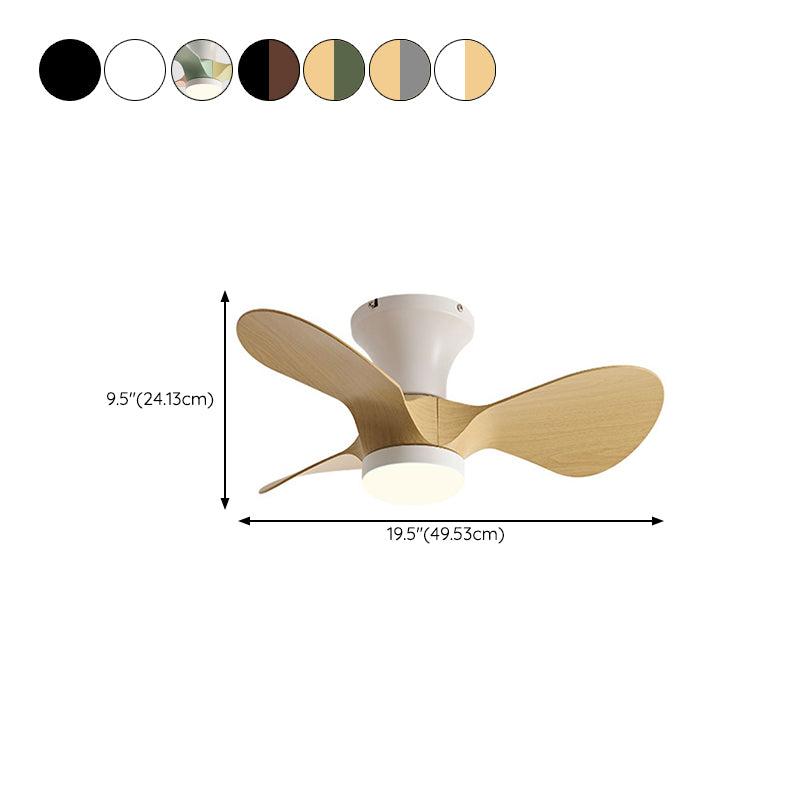 Fan Shape Metal Ceiling Fans Kid Style Single Light Ceiling Mount Fan Fixture