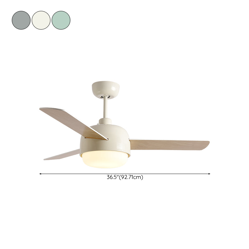 Metal Fan Shape Ceiling Fans Kid Style 1 Light Ceiling Mount Fan Fixture