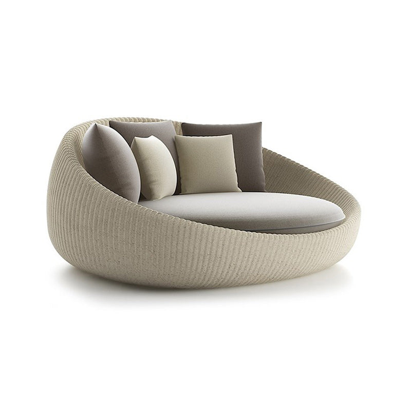 Outdoor Aluminum Frame Sofa Contemporary Water UV Resistant Patio Sofa