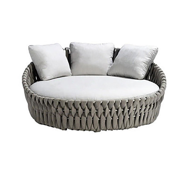 Contemporary Metal Outdoor Patio Fade Resistant Sofa Patio Sofa with Cushions