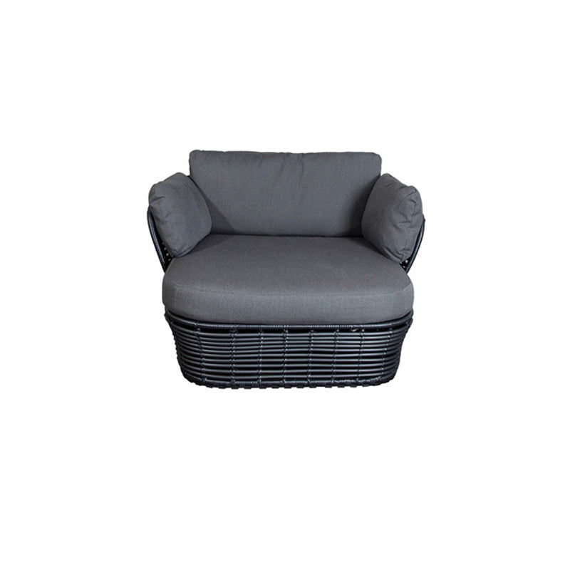 Modern Tropical Outdoor Patio Sofa Metal Water Resistant Patio Sofa with Cushions