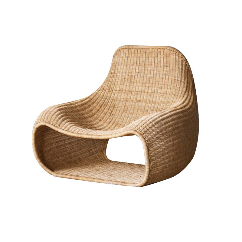 Contemporary Water Resistant Outdoor Patio Sofa 1-Seater Wicker Patio Sofa