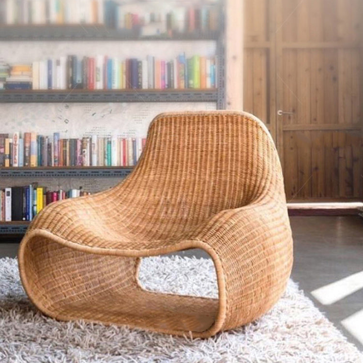 Contemporary Water Resistant Outdoor Patio Sofa 1-Seater Wicker Patio Sofa