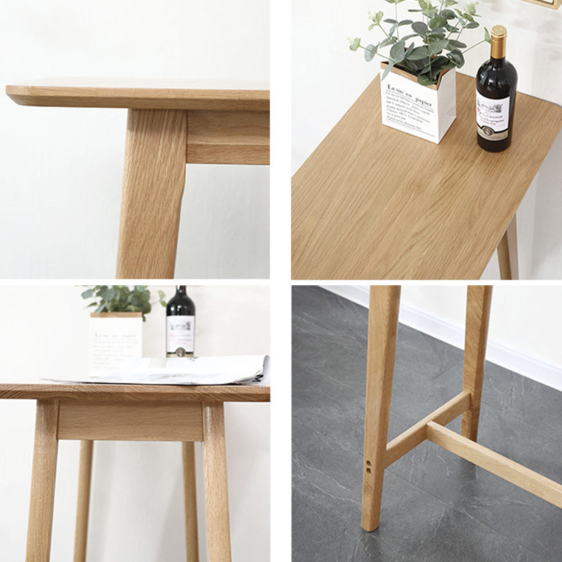 Solid Wood Counter Height Dining Table Modern Patio Bar Table