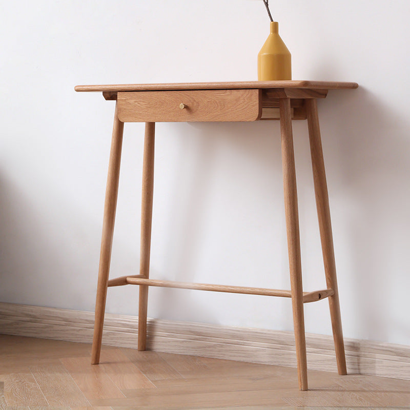 Modern Pub Height Dining Table Natural Oak Counter Height Table