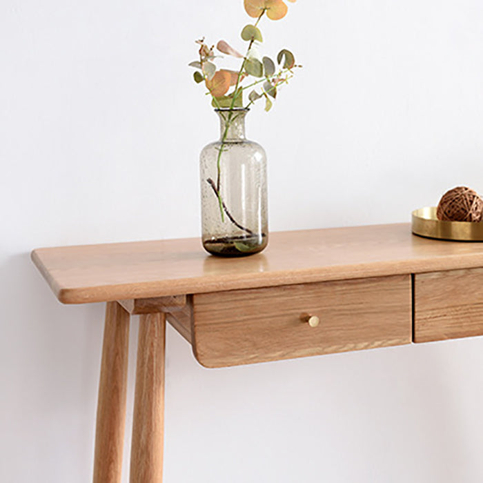 Modern Pub Height Dining Table Natural Oak Counter Height Table