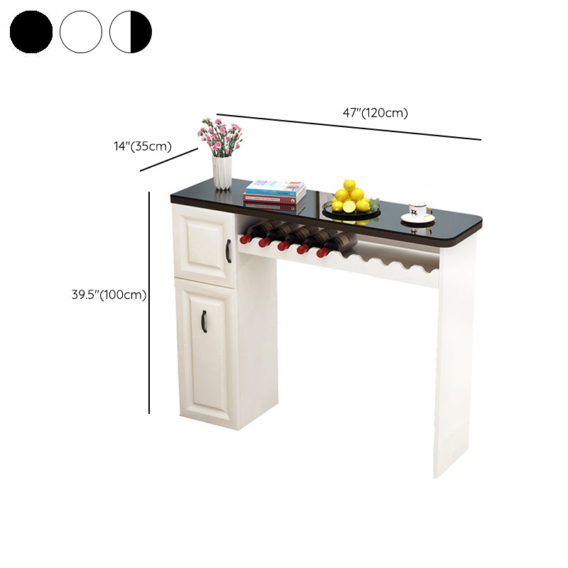 Contemporary Bar Dining Table Indoor Rectangle Counter Table