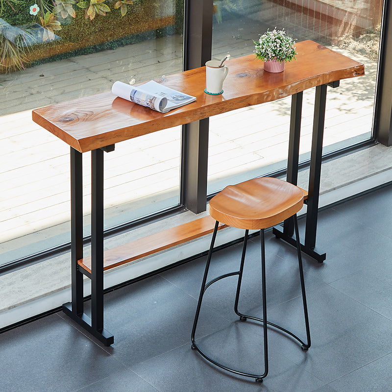 Rectangle Bar Height Pub Table Industrial Pub Height Dining Table