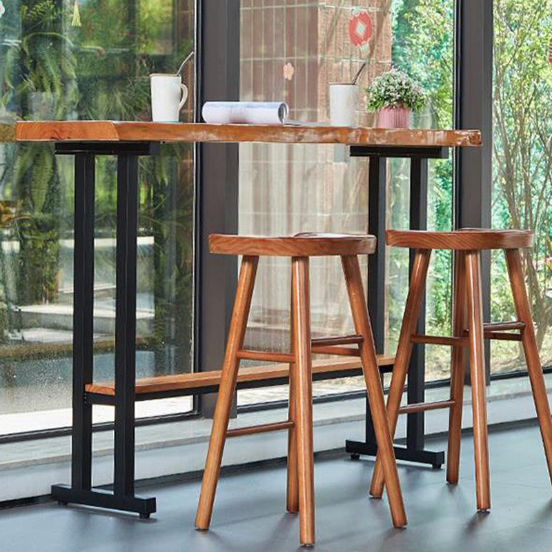 Rectangle Bar Height Pub Table Industrial Pub Height Dining Table