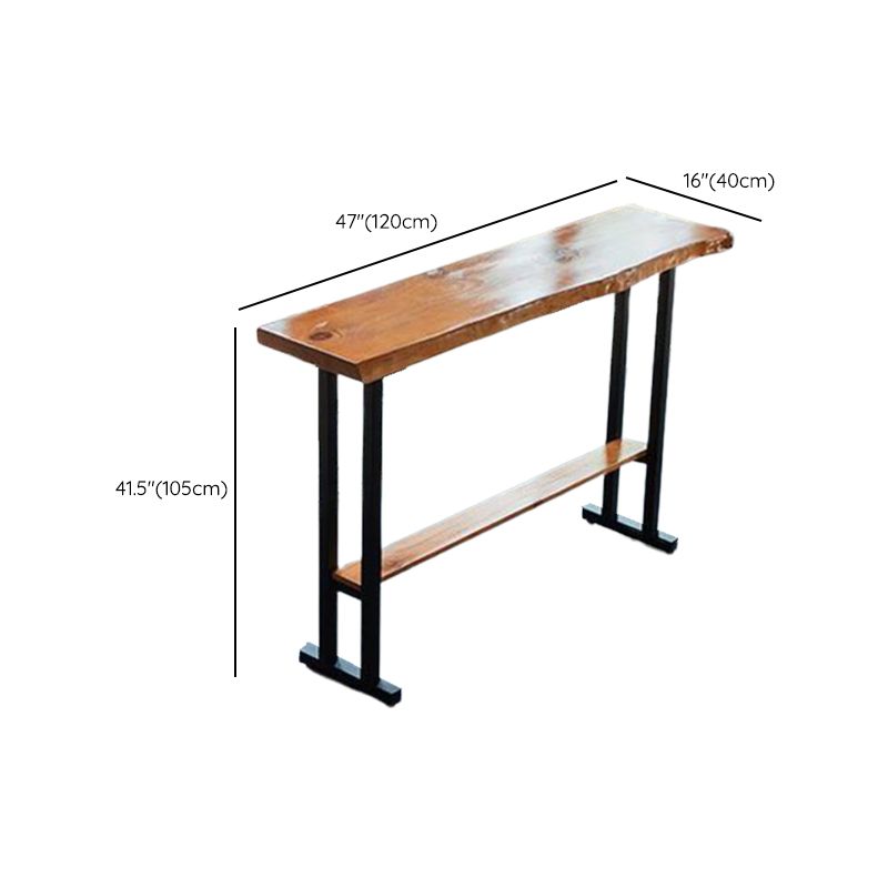 Rectangle Bar Height Pub Table Industrial Pub Height Dining Table