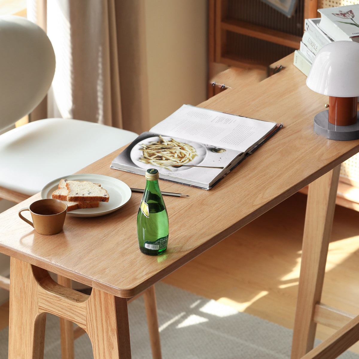 Contemporary Trestle Bar Dining Table Solid Wood Bar Stool Table