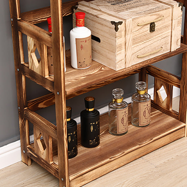 Modern Floor Wine Bottle Rack Pine Wood Wine Bottle Rack for Home