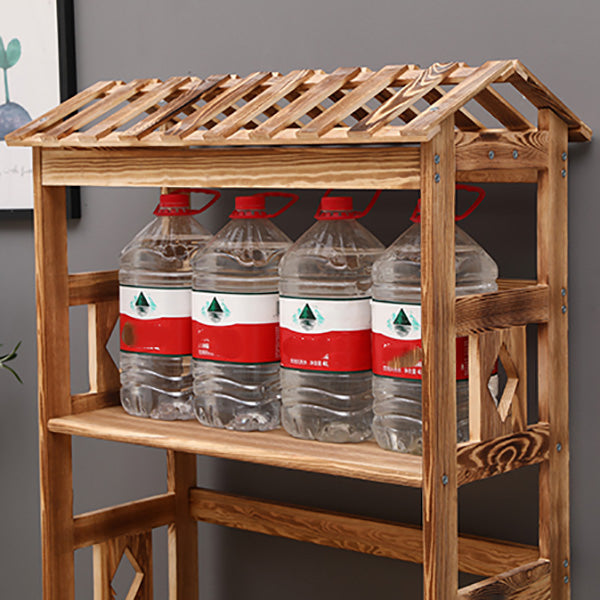 Modern Floor Wine Bottle Rack Pine Wood Wine Bottle Rack for Home