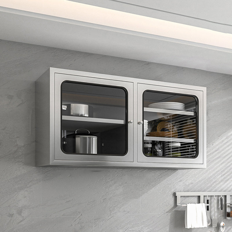 Modern Wall Mounted Display Stand Metal Storage Cabinet for Dining Room