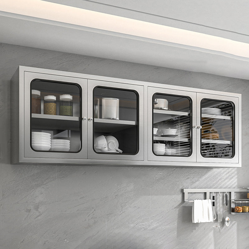 Modern Wall Mounted Display Stand Metal Storage Cabinet for Dining Room