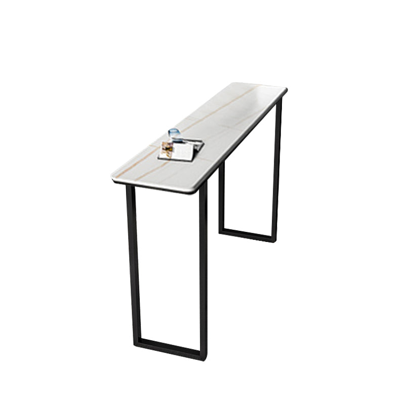 Modern Style Bar Table Set 1/2/5 Pcs Rectangular Stone Pub Set for Indoor