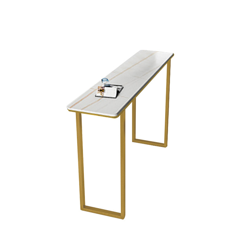 Modern Style Bar Table Set 1/2/5 Pcs Rectangular Stone Pub Set for Indoor