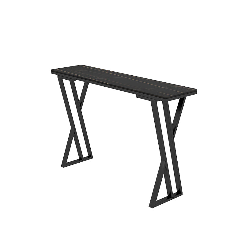 Modern Style Stone Bar Table Set 1/2/5 Pcs Rectangular Pub Set for Indoor