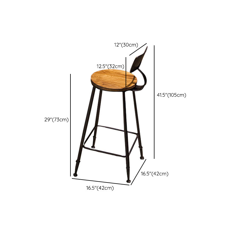 Industrial Style Pub Dining Set 1/2/9 Pcs Rectangular Solid Wood Pub Set for Home