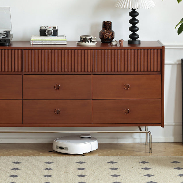 Brown Storage Chest Wooden Storage Chest Dresser with Drawers