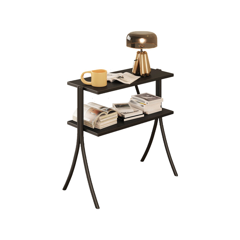 Modern Style Open Back Bookshelf Horizontal Bookcase with Shelves