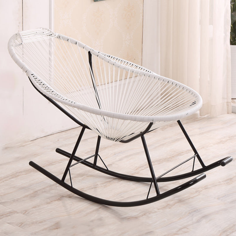 Single Home PE Rattan Lazy Chair Leisure Balcony Rocking Chair