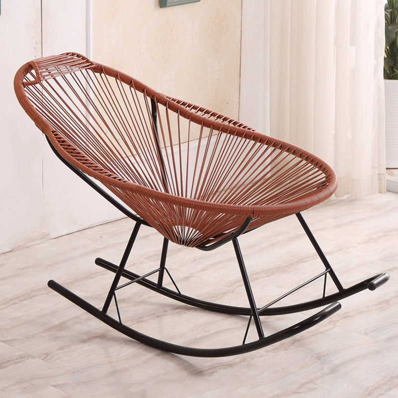 Single Home PE Rattan Lazy Chair Leisure Balcony Rocking Chair