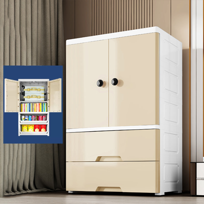 Rectangular Plastic Storage Cabinet Teen Style Bedroom Wardrobe