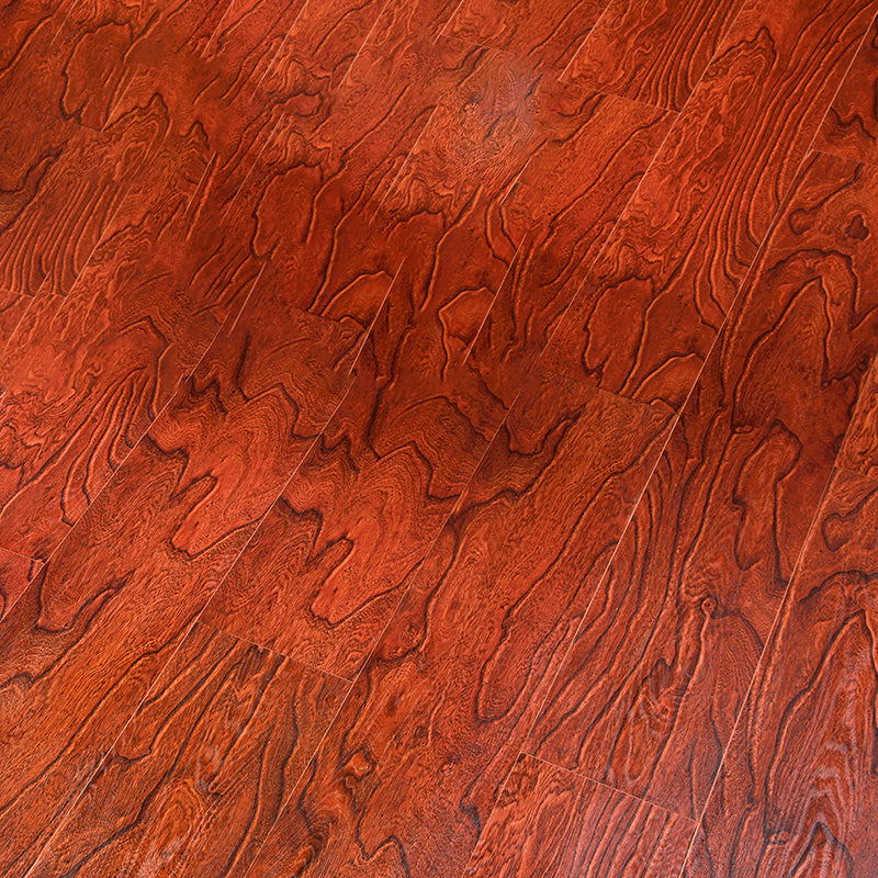 Red Wood Laminate Flooring Scratch Resistance Matte Laminate Plank Flooring