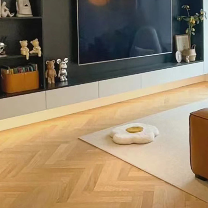 Modern Light Wood Laminate Flooring Scratch Resistance Smooth Laminate Plank Flooring