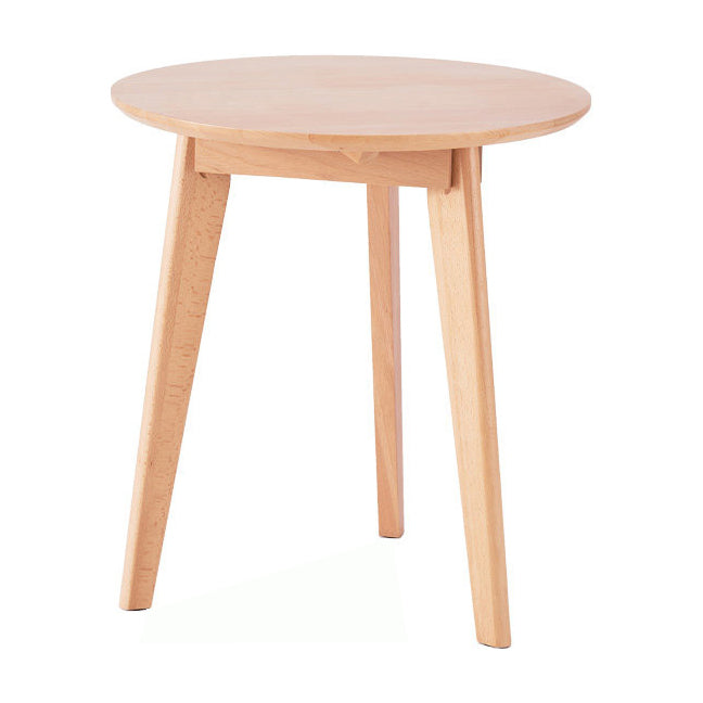 Modern Waterproof Wood Courtyard Table Round Shape Outdoor Table