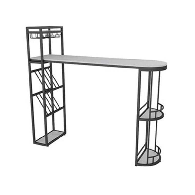 Modern Style Stone Bar Table Set 1/2/3 Pcs Specialty Pub Set for Indoor