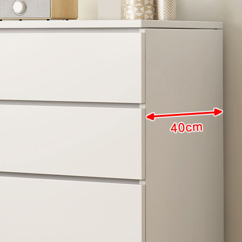 Contemporary Manufactured Wood Accent Chest Rectangle White Accent Chest with Drawer