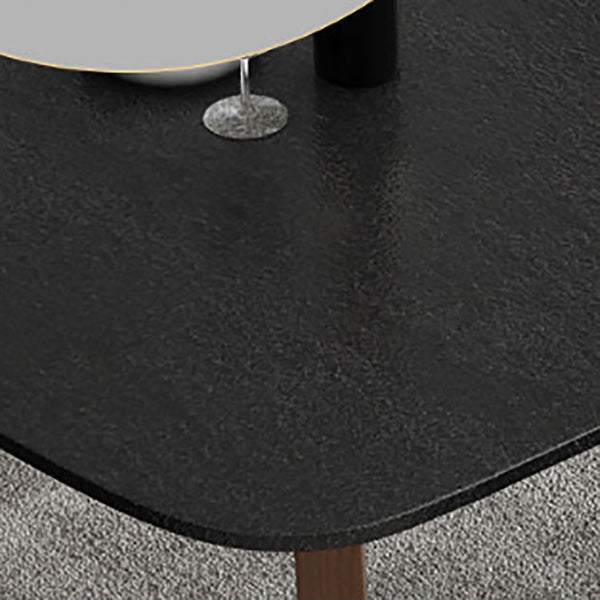 Modern Rectangle Dining Site Table Stone Dining Room Collection with Trestle Base