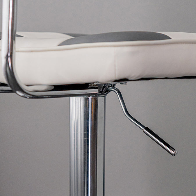 Modern Style Counter Stool Pu Leather Adjustable Height Bar Stool