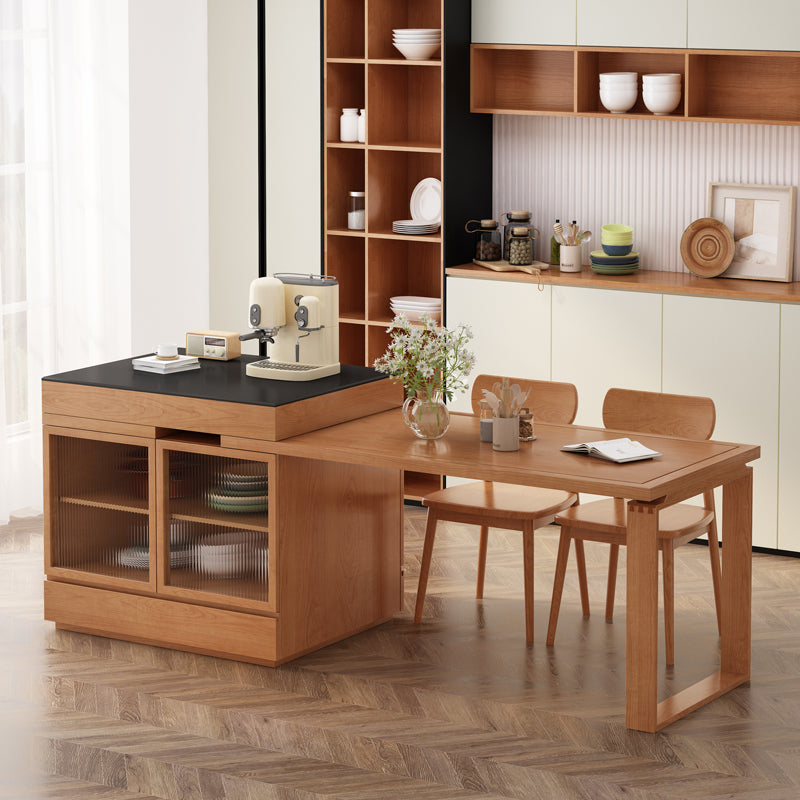 Solid Wood Dining Room Table Rectangle Dinner Room Kitchen Table