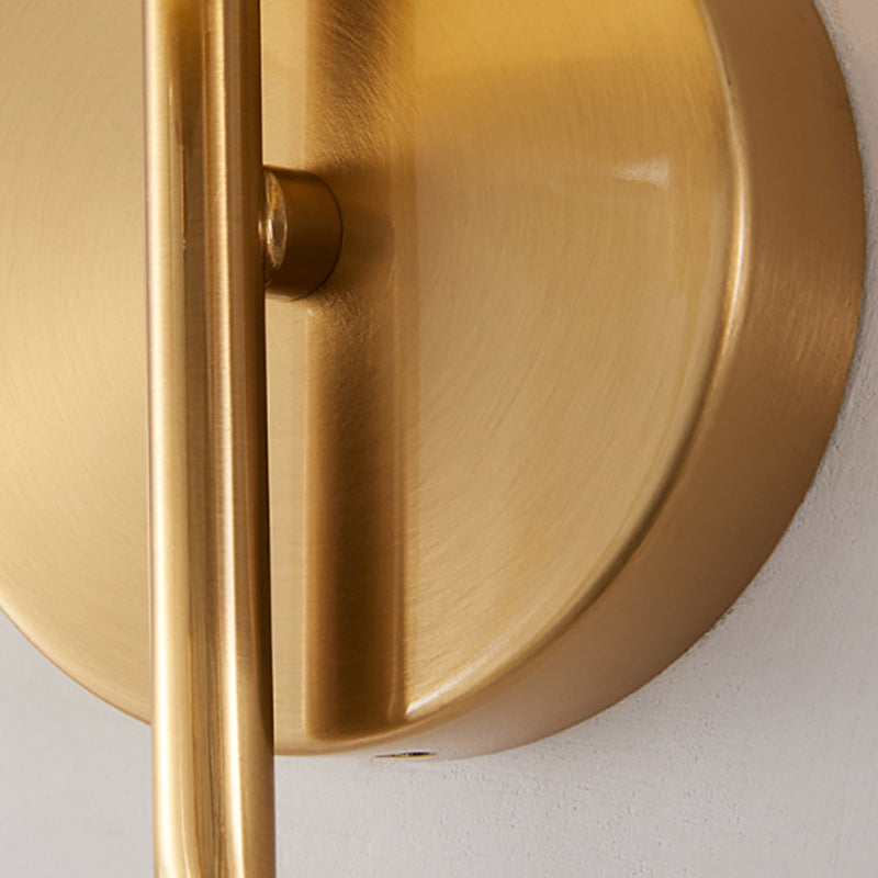 Global Wall Lighting Modern Glass 1 Light Rustic Wall Sconces in Gold