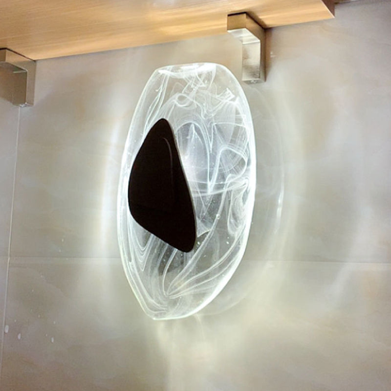 Glass Geometric Wall Mount Lamp Simple 1 Light Wall Mounted Light Fixture