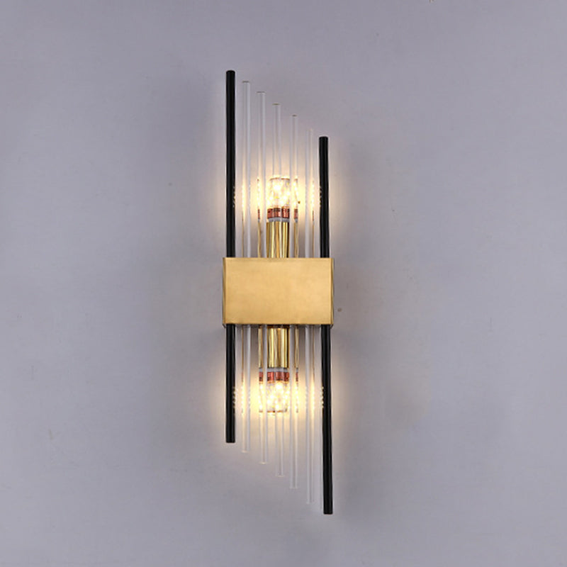 Geometric Wall Lighting Modern Crystal 2 Lights Wall Sconces