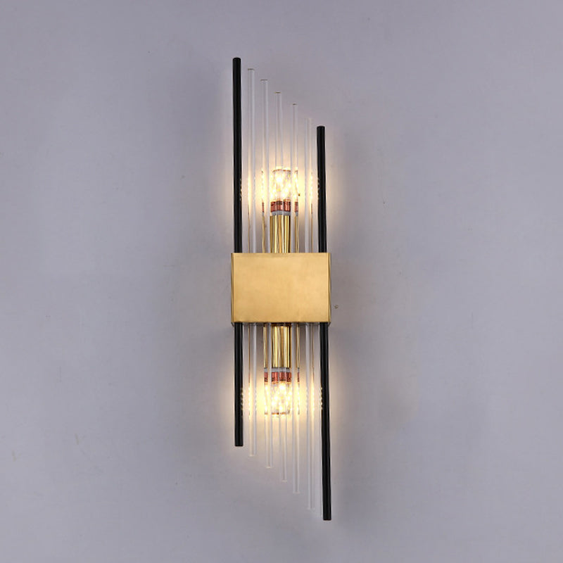 Geometric Wall Lighting Modern Crystal 2 Lights Wall Sconces