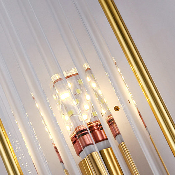 Geometric Wall Lighting Modern Crystal 2 Lights Wall Sconces