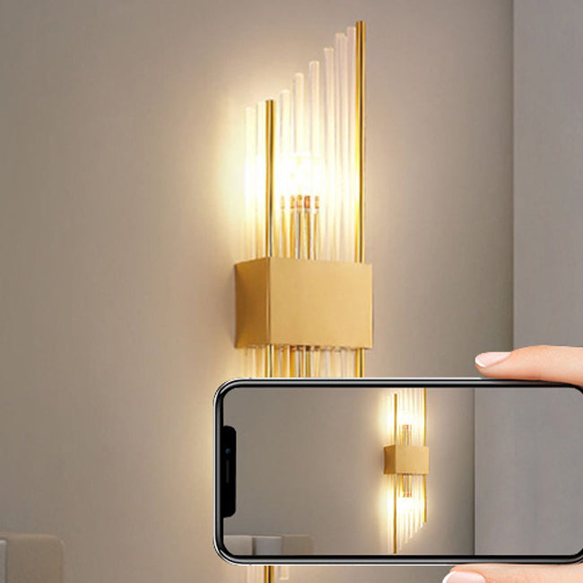 Geometric Wall Lighting Modern Crystal 2 Lights Wall Sconces
