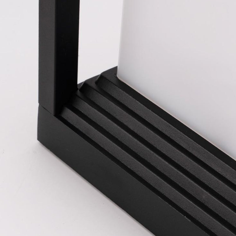 Square LED Pillar Lamp Metal Waterproof Outdoor Light for Garden