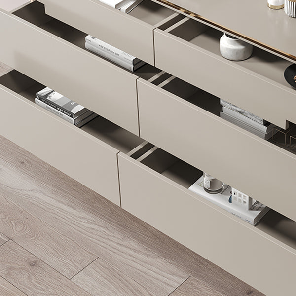 Glam Storage Chest Wooden Storage Chest Dresser with 6 Drawers