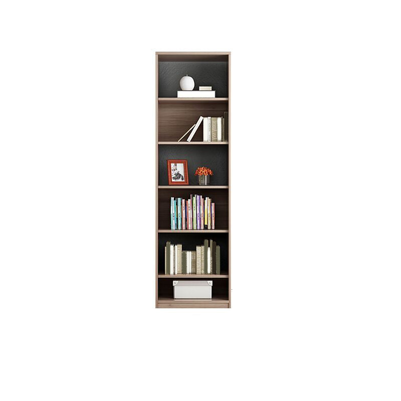 Modern Wooden Bookcase Glass Doors Closed Storage Bookshelf for Home