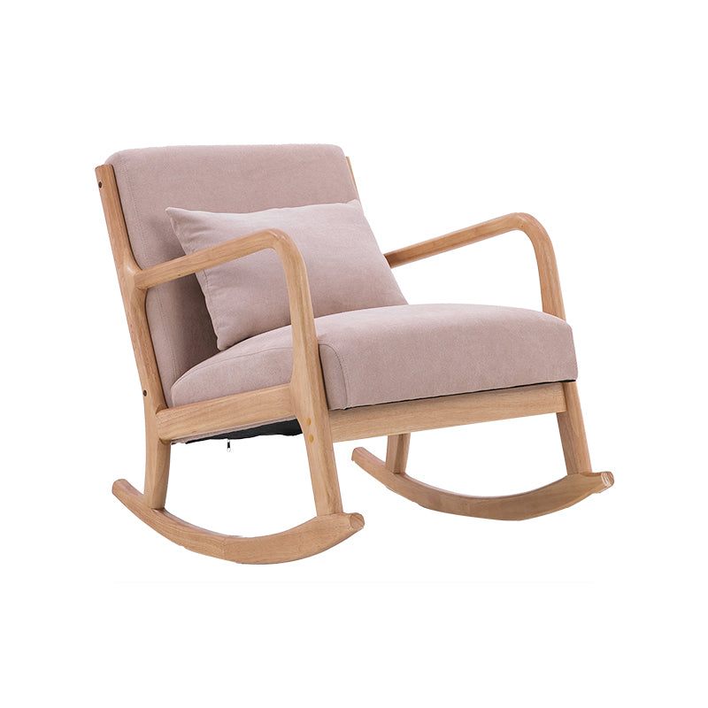 Modern Style Wood Base Home Lazy Chair Lounge Chaise Rocking Chair