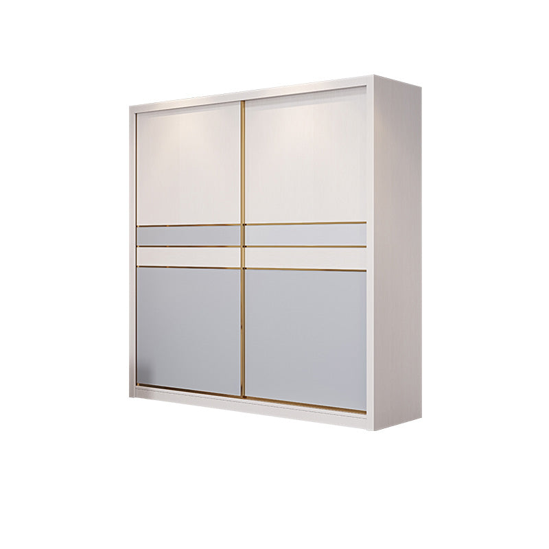 Bedroom Storage Cabinet Coastal Wooden Rectangle Wardrobe Armoire