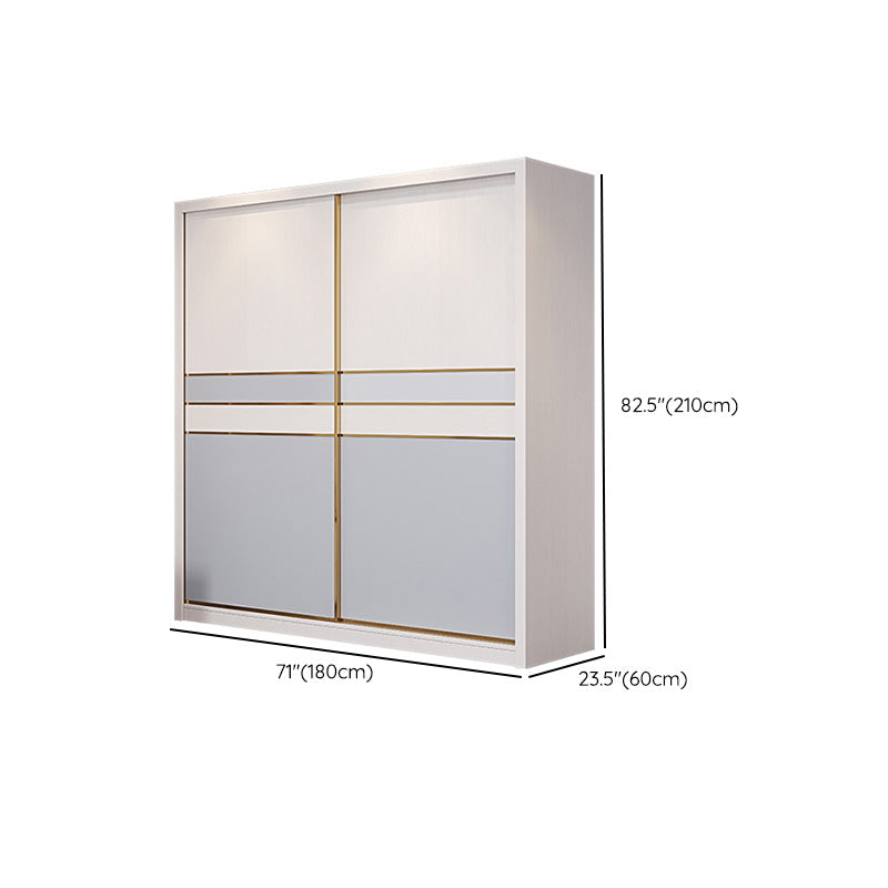 Bedroom Storage Cabinet Coastal Wooden Rectangle Wardrobe Armoire