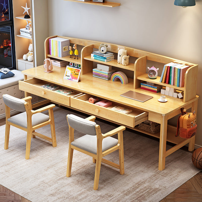 Wooden Desk Kids Desk 23.6" W Bedroom Writing Corner Kids Desk and Chair